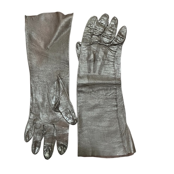 Vintage Chocolate Brown Lady Gay Soft Deerskin Gloves Sz 7.5 NEW - Picture 2 of 12